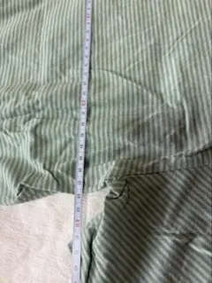 NON NON 緑色ストライプ 半袖Tシャツ