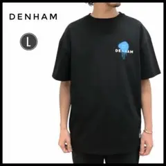 DENHAM デンハム　ブラック Tシャツ Lサイズ　大きめ　男性　夏　半袖　黒