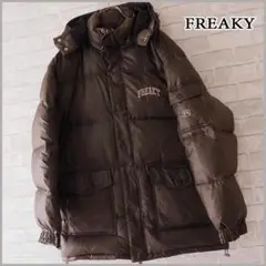 【FREAKY】シレーナイロン/ミリタリー/フード/比翼/ダウンジャケット