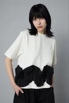 HeRIN.CYE Attachment hem tops ホワイト