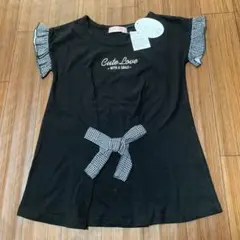 キッズチュニック 黒　140
