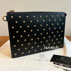 新品　VERSACE ヴェルサーチ メデューサ スタッズ　クラッチバッグ