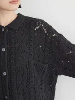AMERICAN HOLIC アメリカンホリック クロシェ風ニットカーディガン