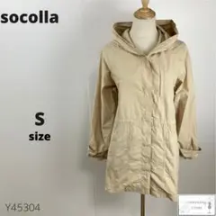美品 socolla ソコラ トレンチコート ミドルジャケット 薄手 万能