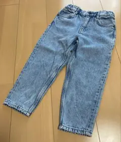 H&M テーパードコットンブレンドデニム