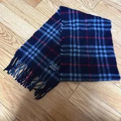 【美品】BURBERRYSバーバリー★カシミヤノバチェックマフラー★