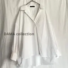 ダーマコレクション　スキッパーブラウス　シャツ　レース　ギャザースリーブ