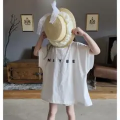Laule´a BIG ロゴＴシャツ(ホワイト150cm)【子供～女性】