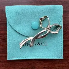 【お値下げ】TIFFANY♡リボンモチーフ ブローチ シルバー925