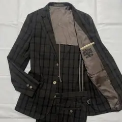 美品✨BEAMS+ カジュアルスーツ 茶 ブラウン チェック シェルボタン M