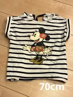 ミニーマウス ストライプTシャツ
