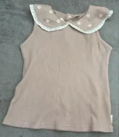 新品　テータテート　バースデイ　フリル付き襟付き　ピンクTシャツ　130