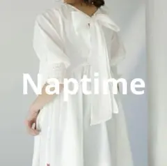 新品　Naptime パフスリーブフレアブラウス　ナップタイム　未使用
