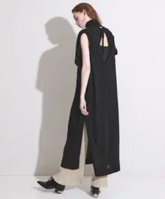 TOGA PULLA トーガ プルラ バックオープンハイゲージニットワンピース