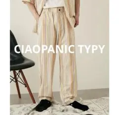 CIAOPANIC TYPY コットンイージーストライプパンツ　新品　セール