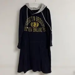 CUBE SUGAR キューブシュガー　プリントフード付きワンピース　M