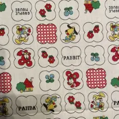（8／31までセール）希少　昭和ビンテージ布　綿生地　1m
