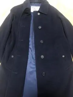 美品 バーバリー プローサム バルマカーンコート カシミヤ100% 濃紺