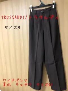 TRUSSARDI/トラサルディ ワイドパンツ 裏地 キュプラ サイズ42