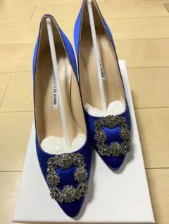 MANOLO BLAHNIK HANGISHI ロイヤルブルー 新品