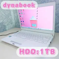 【すぐに使えるノートパソコン】白✨カメラ付✨大容量1TB✨Bluetooth