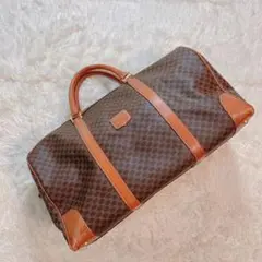 定番】セリーヌ CELINE ボストンバッグ マカダム トリオンフ 旅行カバン