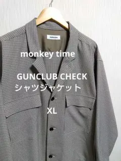 monkey time　GUNCLUB CHECK シャツジャケット　XL
