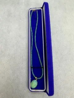 ターコイズ トルコ石 ネックレス K18K14