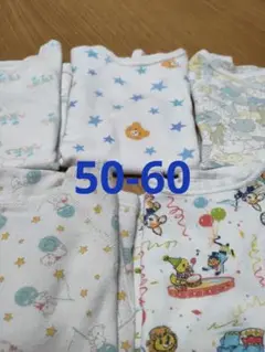 50-60 肌着セット　柄　ボリボンウーフ　日本製　夏