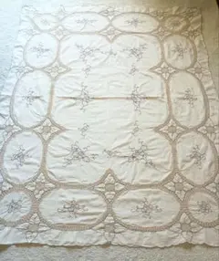 レース　刺繍　マルチクロス　テーブルクロス
