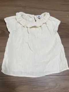 プチバトー フリル付きシャツ 95センチ
