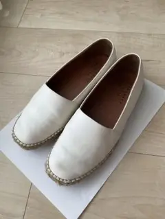 美品　マーガレットハウエルアイデア　エスパドリーユ　マットレザーパンプス マーガレット・ハウエル アイデア MARGARET HOWELL idea