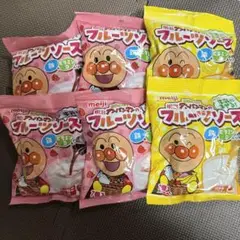 【新品未開封】アンパンマンのフルーツソース 鉄＆ビタミンD入り 6袋セット