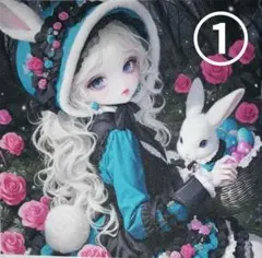 【パネル】うさぎと少女