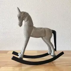 ◆ イタリア アンティーク ロッキング ホース 馬 レトロ ビンテージ 什器 イギリス アンティーク ヴィクトリアン ロッキングホース 木馬