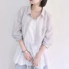mystic ミスティック シアー ショート シャツ 長袖