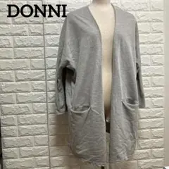 匿名配送✨️DONNI グレー カーディガン オープンフロント