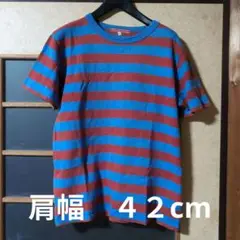 marcus stunt designs 赤青ストライプ Tシャツ サイズ2