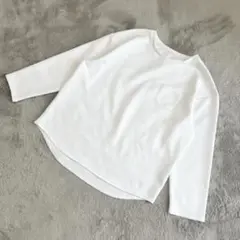 1282【Kaepa ケイパ】長袖Tシャツ　トレーナー　L 白　七分袖