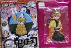 鬼滅の刃 コレクション缶バッジプチ 子供時代 我妻善逸　アクリルキーホルダー