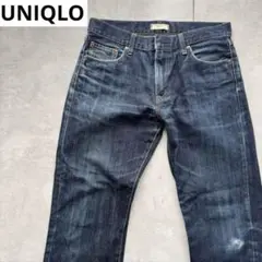 最終値下げ　ユニクロ　ストレート　デニム ジーンズ　32 シンプル　綿