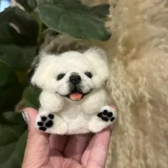 まんまるあにまるず　ペキニーズ　うちの子　マスコット　ペット　羊毛フェルト