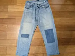 ジョンブル　リペア加工デニム　赤耳　М
