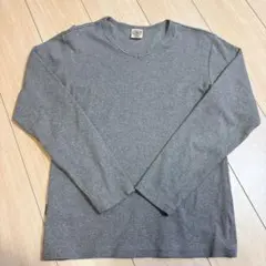 AVIREX グレー Vネック 長袖カットソー M