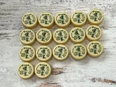 ペットボトルキャップ　濃い茶　17個