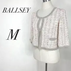 BALLSEY ボールジィ ノーカラージャケット アウター M ピンク 花柄