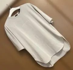 【新品】ベージュロゴ入り 半袖ビッグTシャツ
