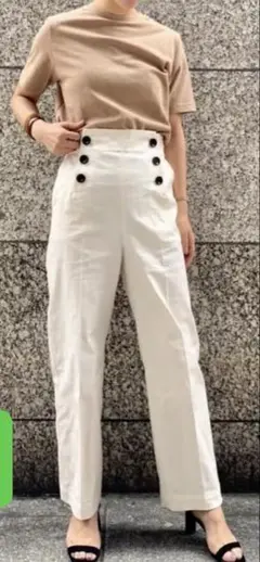 green label relaxing FM マリン パンツ WH ◆