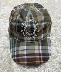 FRED PERRY チェック柄キャップ