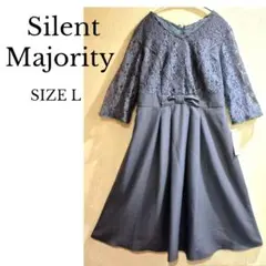 新品 Silent Majority ウエスト切替スタイリッシュレースワンピース